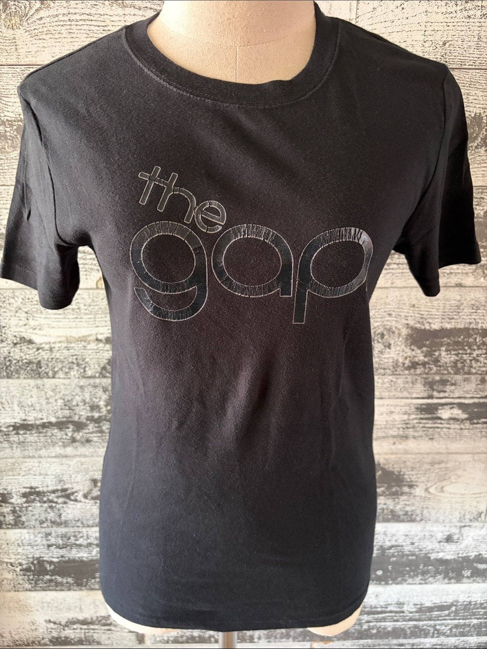 Vintage GAP Black Short Sleeve Logo Tee